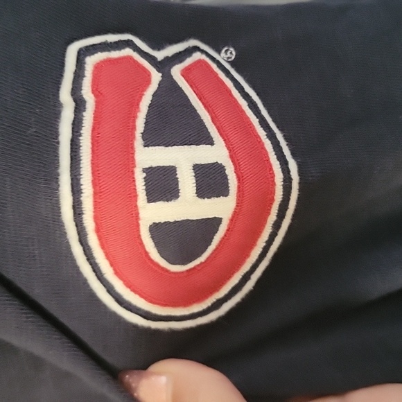 '47 Canadiens Men's Snap-button Sweater Size XL Dark Blue and Red - Picture 3 of 6